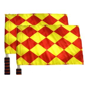 Par De Banderines De Árbitro Con Bolsa