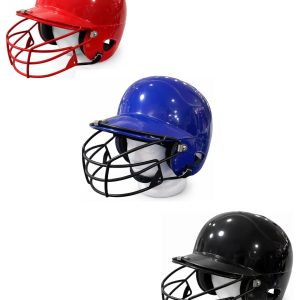 Casco De Beisbol Softbol Doble Orejera Con Canastilla